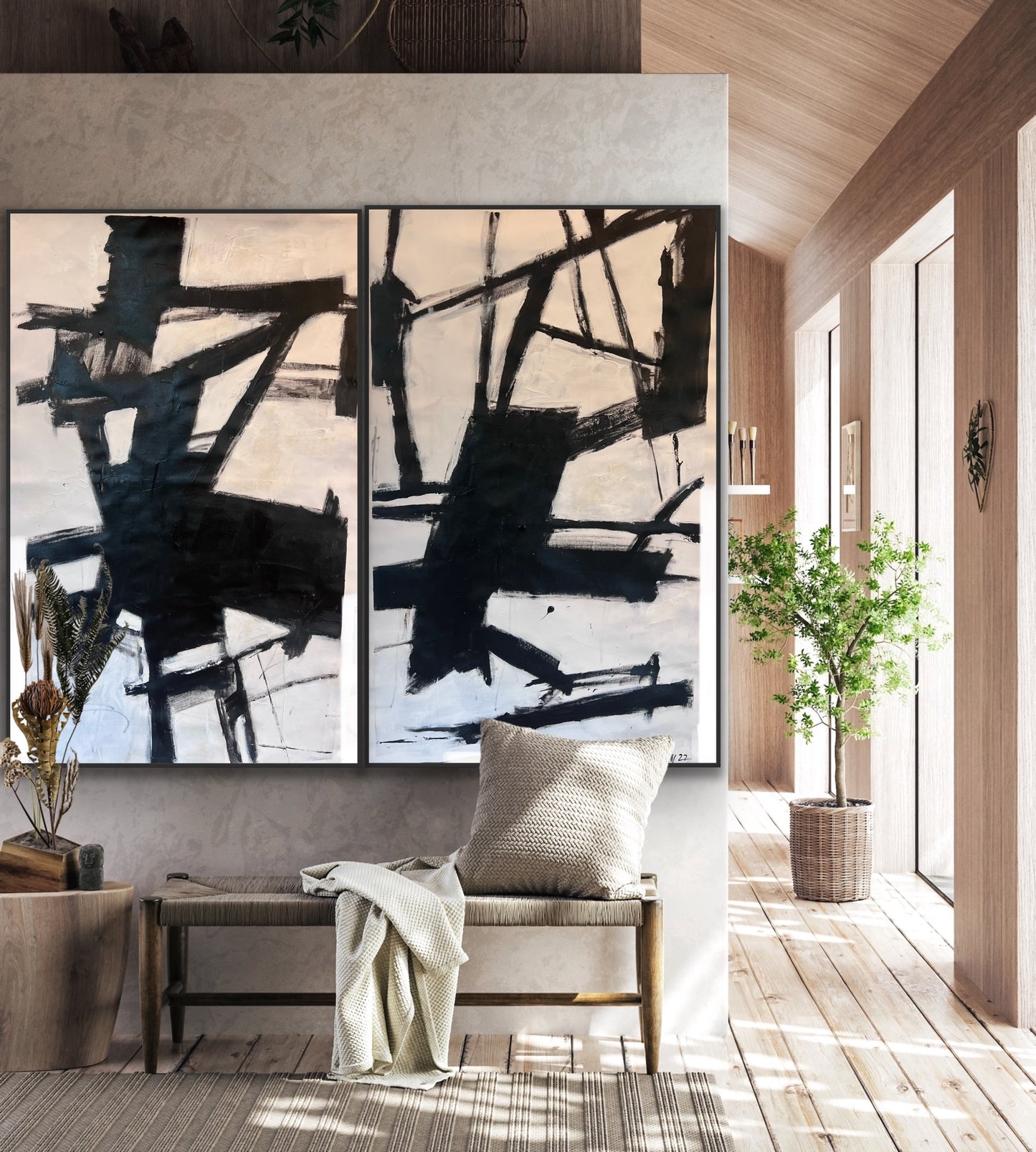Believe ( Monocohrome Diptych)