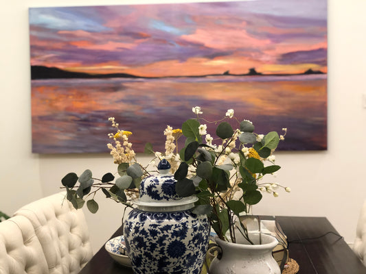 Under the sun, over the sea - a beautiful sunset