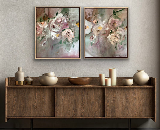 Mini Florals (diptych)
