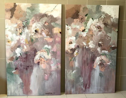 Dreamy Florals (Diptych)