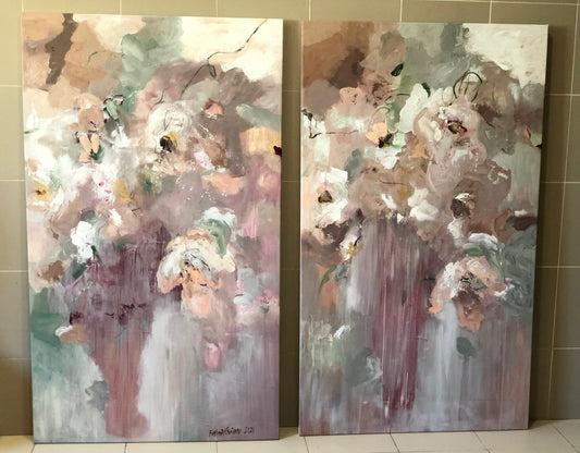 Dreamy Florals (Diptych)