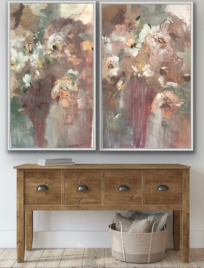 Dreamy Florals (Diptych)