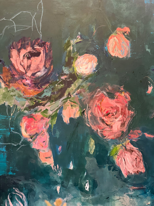 A floral dreamscape: where petals meet imagination