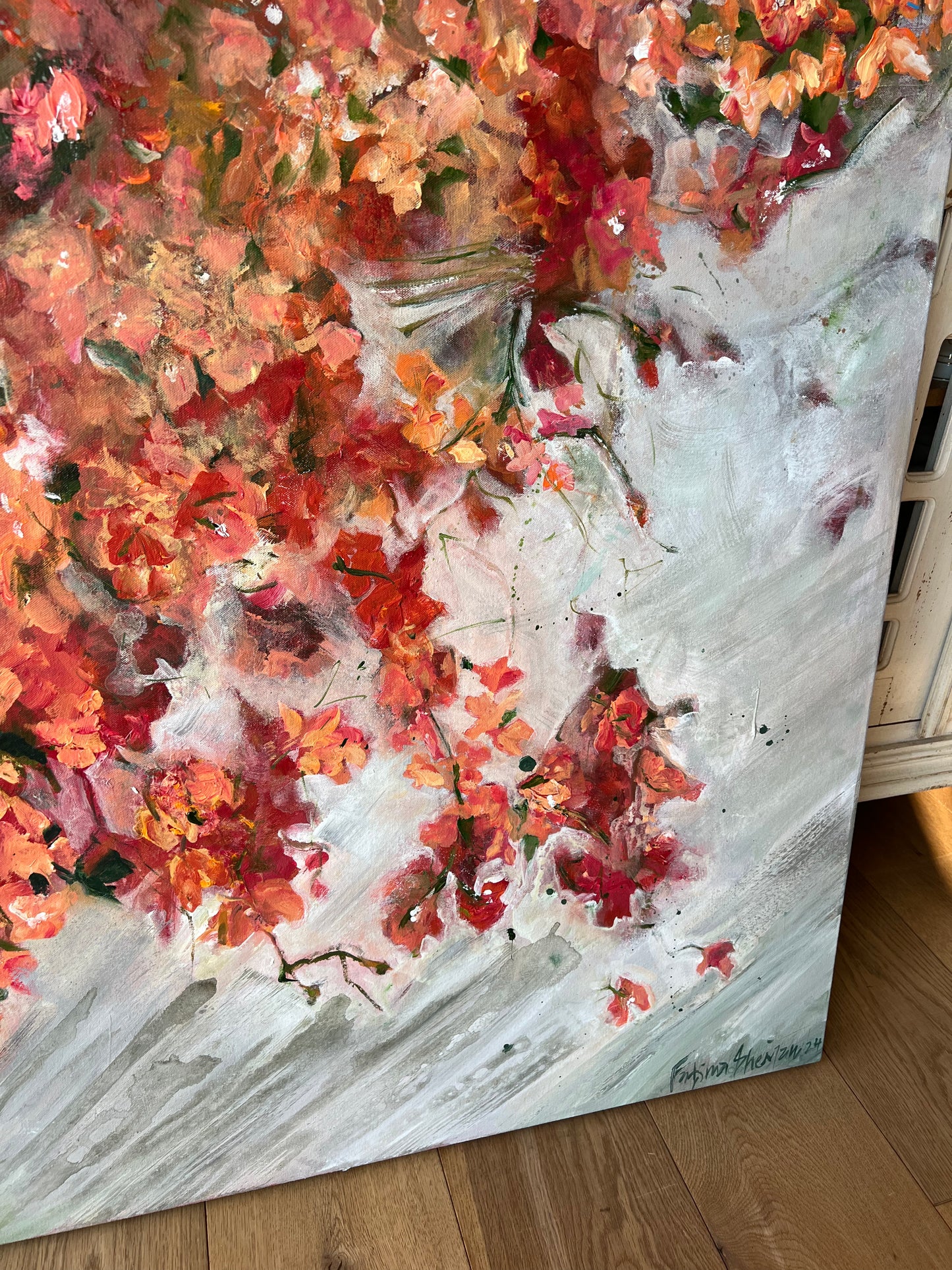 Orange Bougainvilleas