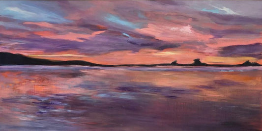 Under the sun, over the sea - a beautiful sunset